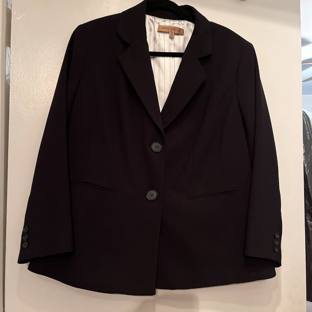 Black‎ Jacket - Blazer  by Nipon Boutique 16W (Never Worn - No Tags)